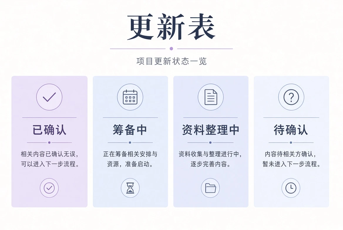 影视内容更新状态